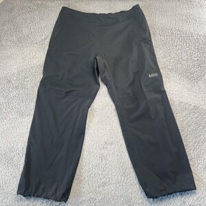 REI Co-op Pants Mens 35x30 XL Black Rain Pants Peak 2.5L Waterproof Breathable